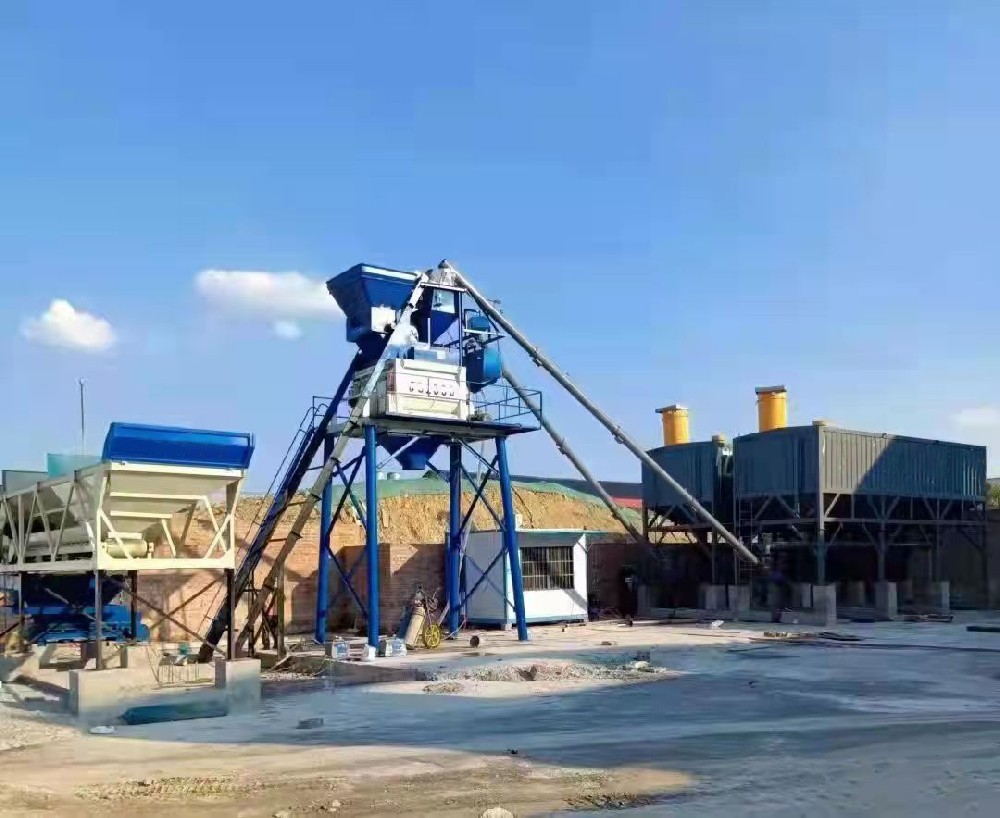 HZS50 concrete batching plant